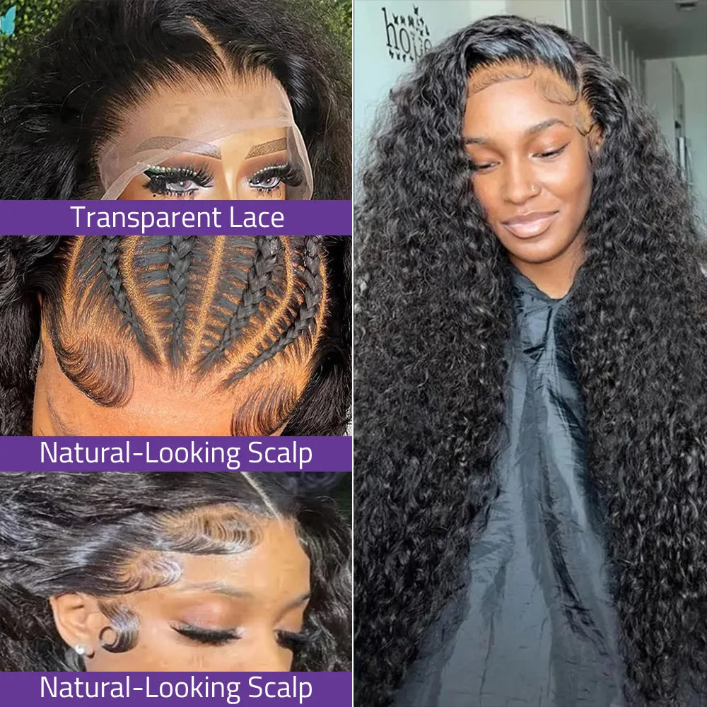 Deep Wave 13x6 Hd Lace Frontal Wig Curly Water Wave Human Hair 5x5 Lace Front Brazilian Wigs For Women Preplucked