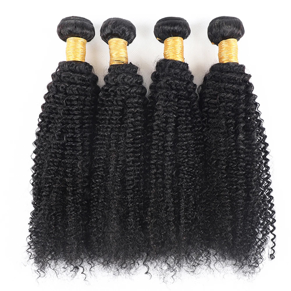 Kinky Curly Mongolian Human Hair Bundles