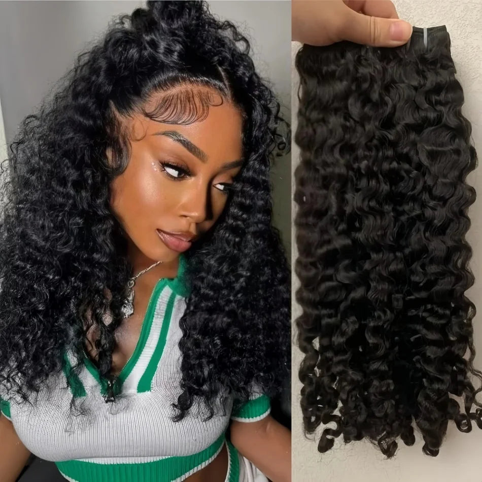 Burmese Curly Hair Bundles 12A Burmese Virgin Raw Human Hair Bundles Unprocessed Weaving Water Wave Curly Hair Extensions