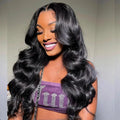 200 Density Body Wave 360 HD Transparent Lace Front Human Hair Wig 13x4 13x6 Lace Frontal Wigs For Women Pre Plucked