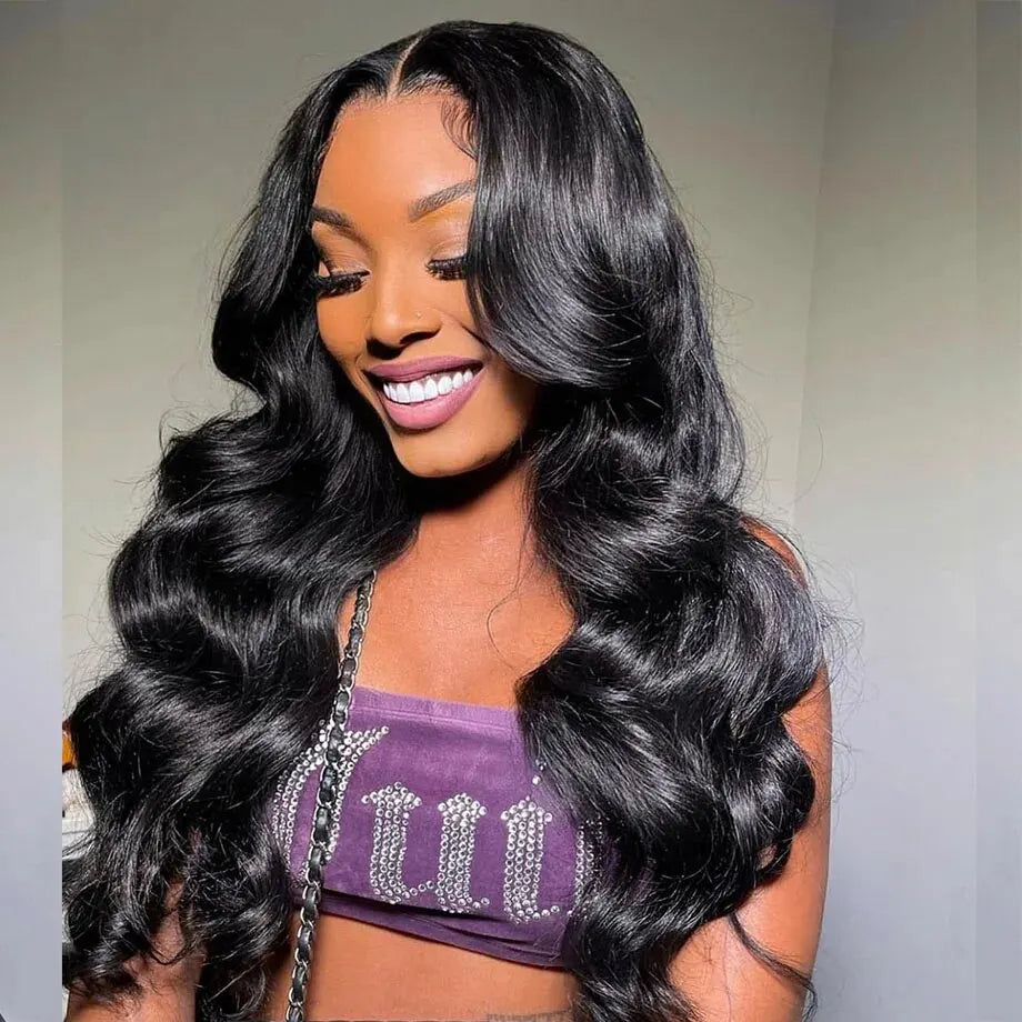 200 Density Body Wave 360 HD Transparent Lace Front Human Hair Wig 13x4 13x6 Lace Frontal Wigs For Women Pre Plucked