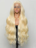 250% Density Peruvian 30 40 42 inch 613 Blonde 13x6 HD Lace Front Human Hair Wig For Women Body Wave Glueless Lace Frontal Wig
