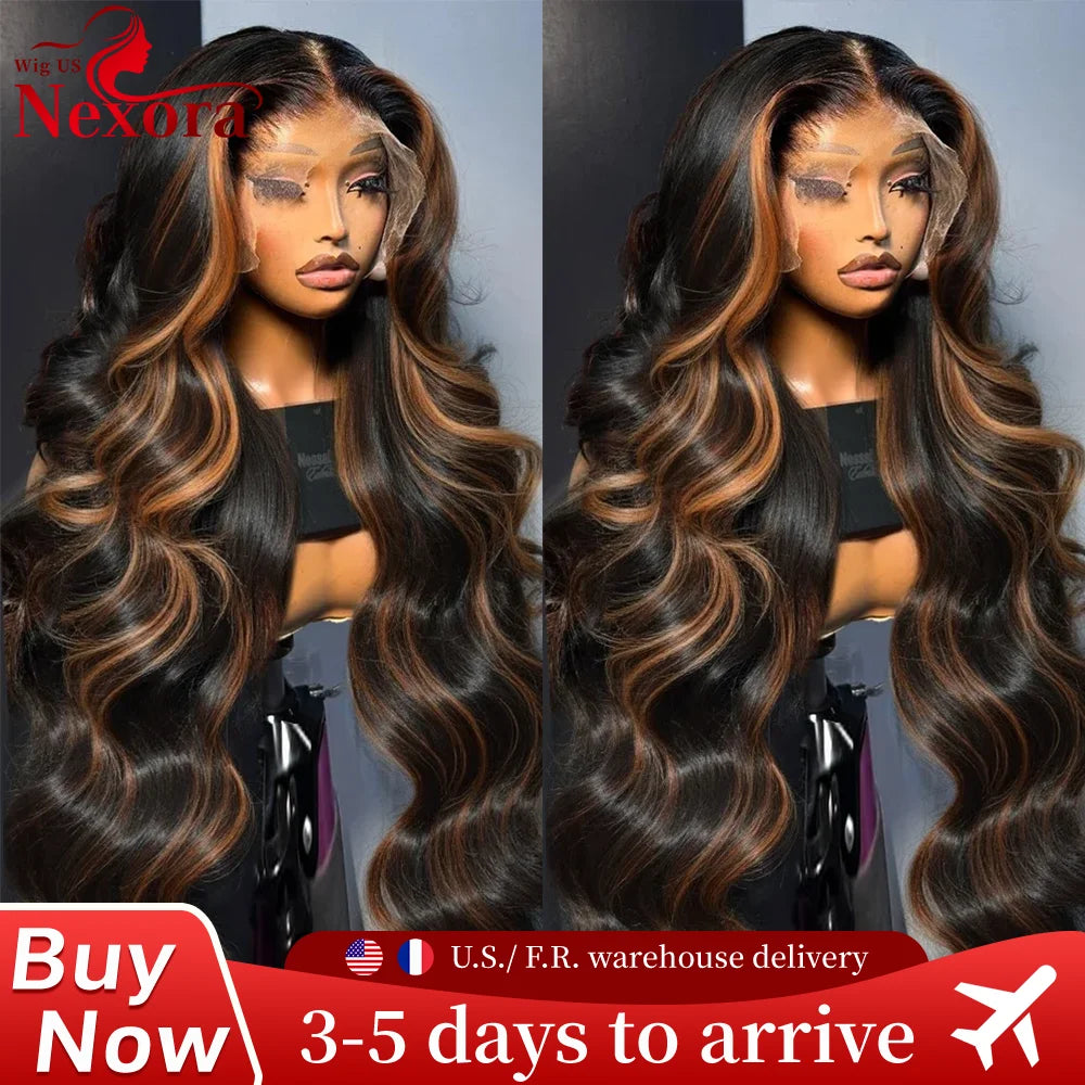 Body Wave P1B/30 Highlight Wig Human Hair For Women 13x6 Lace Front Wig Pre Plucked Pre Cut Lace 5x5 Glueless Wigs Human Hair