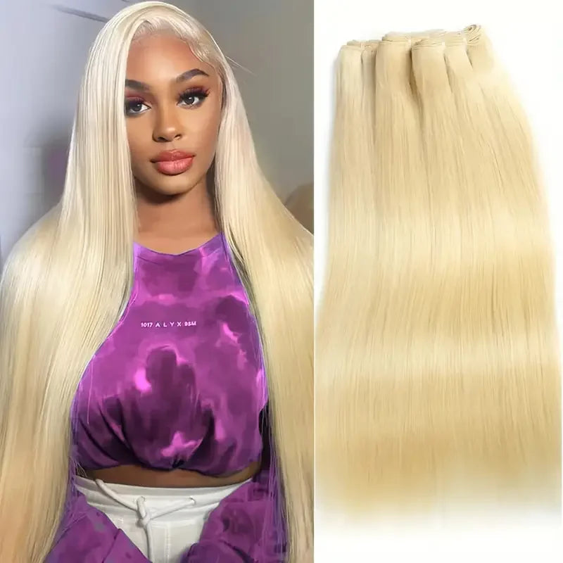 Straight 613 Brazilian Hair Bundles Straight Weave Remy Human Hair Weft 26 28 30 32 34 36 38 40 Inch Bundle