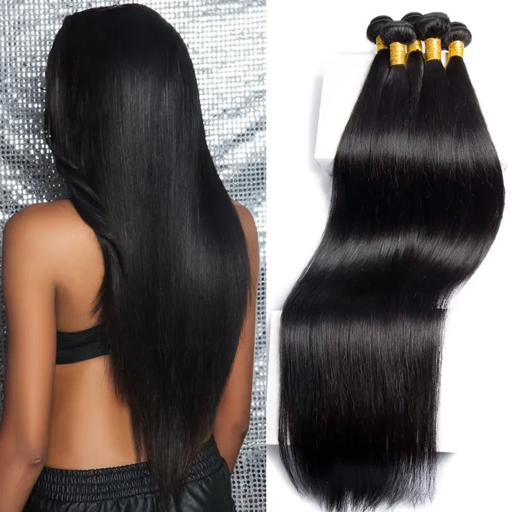 Peruvian Human Hair Bundles With Closure Straight Raw 3 4 Bundles With 4x4 5x5 HD Lace Closure Virgin Weave With 13x4 Frontal