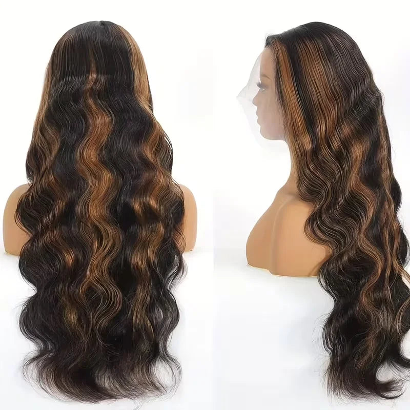 Body Wave P1B/30 Highlight Wig Human Hair For Women 13x6 Lace Front Wig Pre Plucked Pre Cut Lace 5x5 Glueless Wigs Human Hair