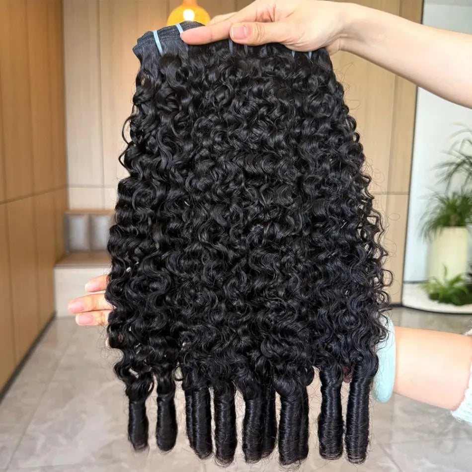 Burmese Curly Hair Bundles 12A Burmese Virgin Raw Human Hair Bundles Unprocessed Weaving Water Wave Curly Hair Extensions